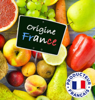 Les fruits et légumes origine France chez houra