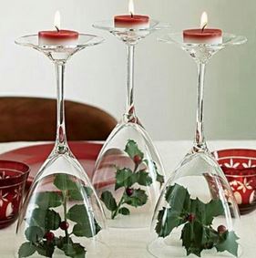 Décorations de Noël DIY bougies sur verre